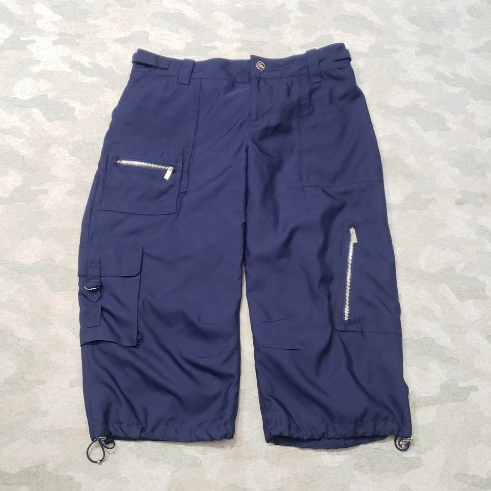 Ralph Lauren Capri Pants Womens 8 Blue Cargo Hiking Active